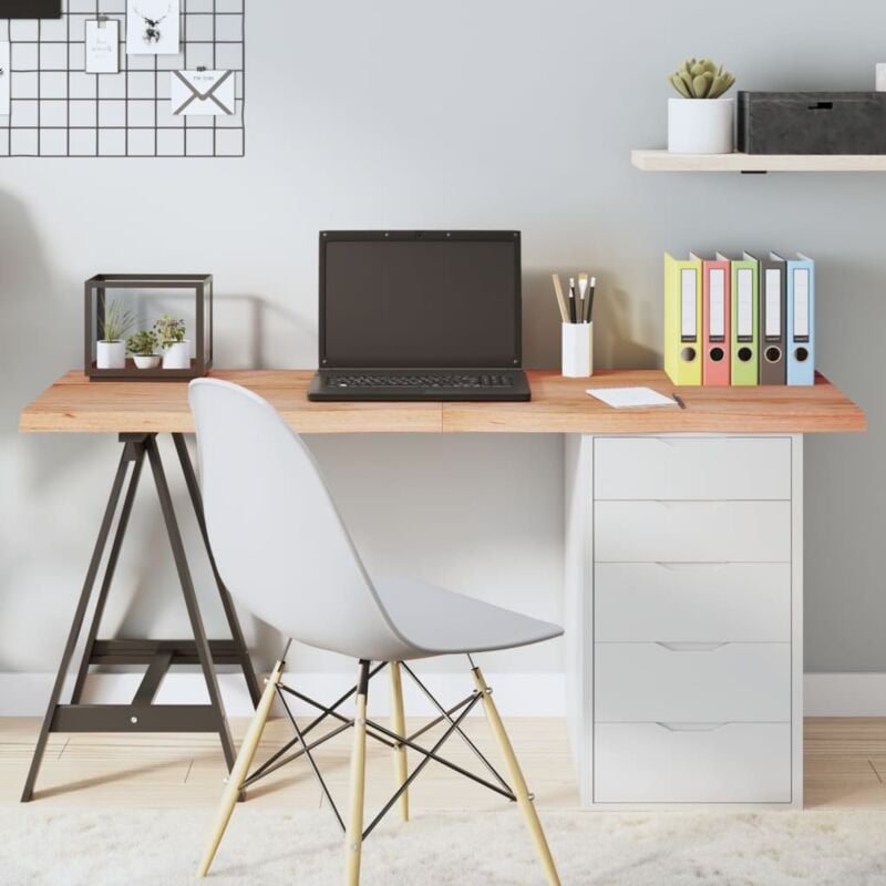 foto del prodotto piano tavolo marrone 140x50x 2 4 cm massello rovere trattato