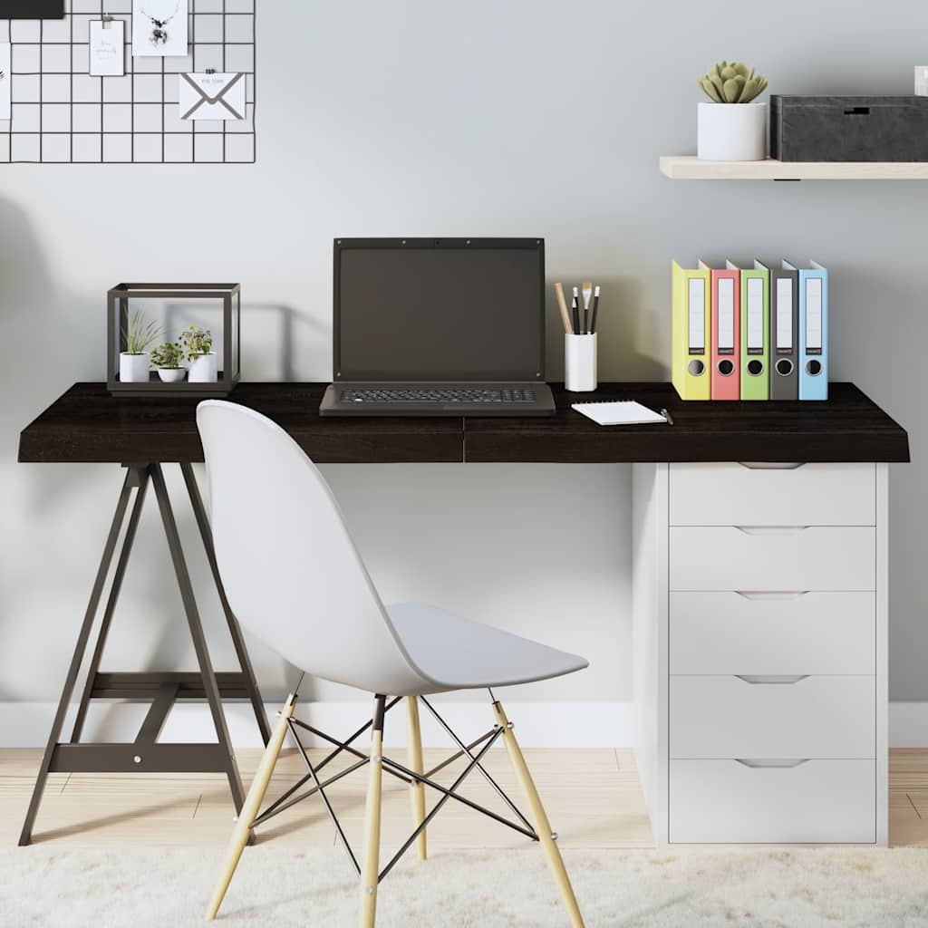 foto del prodotto piano tavolo marrone 140x50x 2 6 cm rovere massello trattato