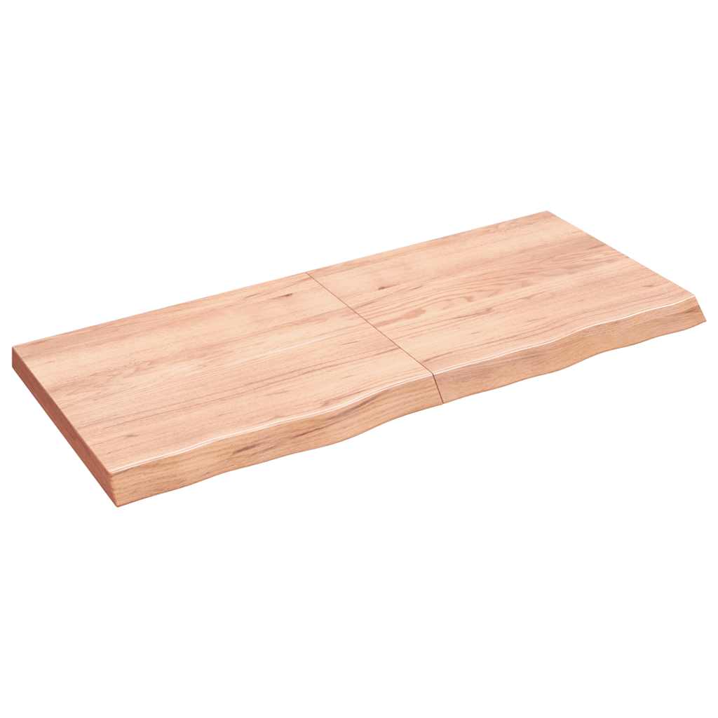 foto del prodotto piano tavolo marrone 140x60x 2 6 cm rovere massello trattatocod mxl 72842