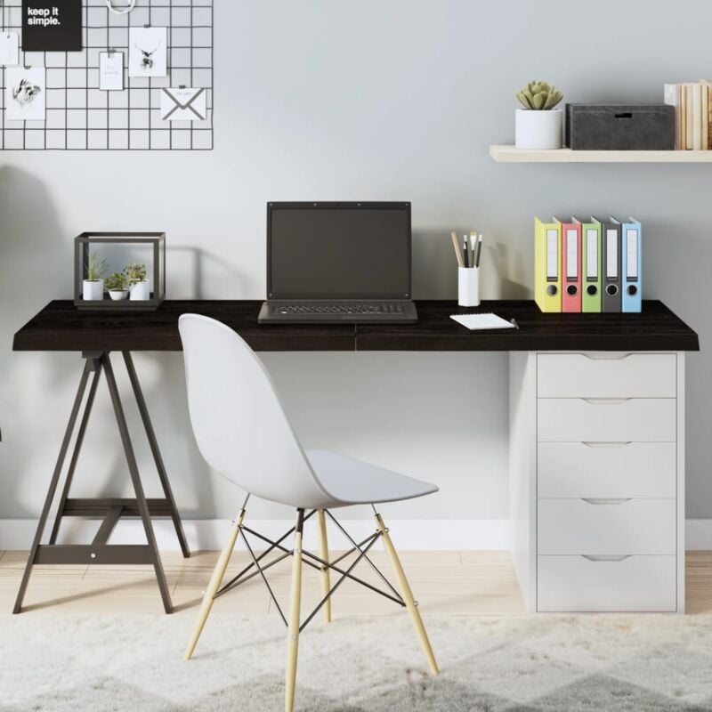 foto del prodotto piano tavolo marrone 160x50x 2 4 cm rovere massello trattato vidaxl