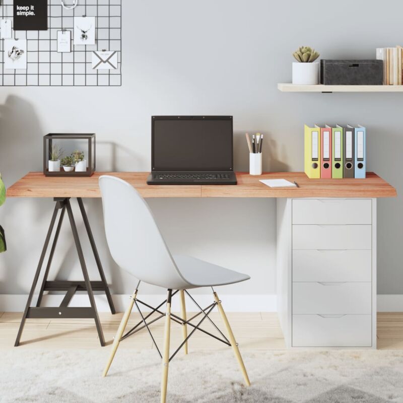 foto del prodotto piano tavolo marrone 160x60x 2 4 cm massello rovere trattato vidaxl