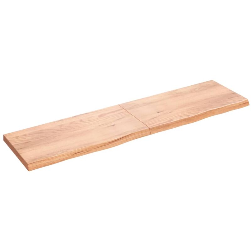 foto del prodotto piano tavolo marrone 200x50x 2 6 cm massello rovere trattato vidaxl
