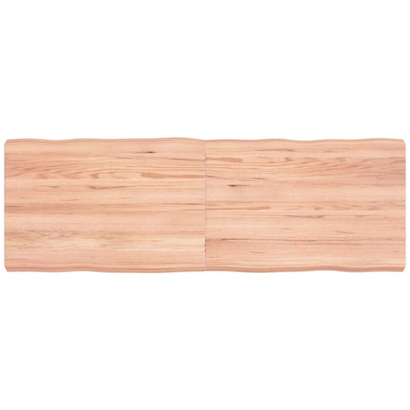 foto del prodotto piano tavolo marrone chiaro 120x40x 2 6 cm rovere non trattato vidaxl