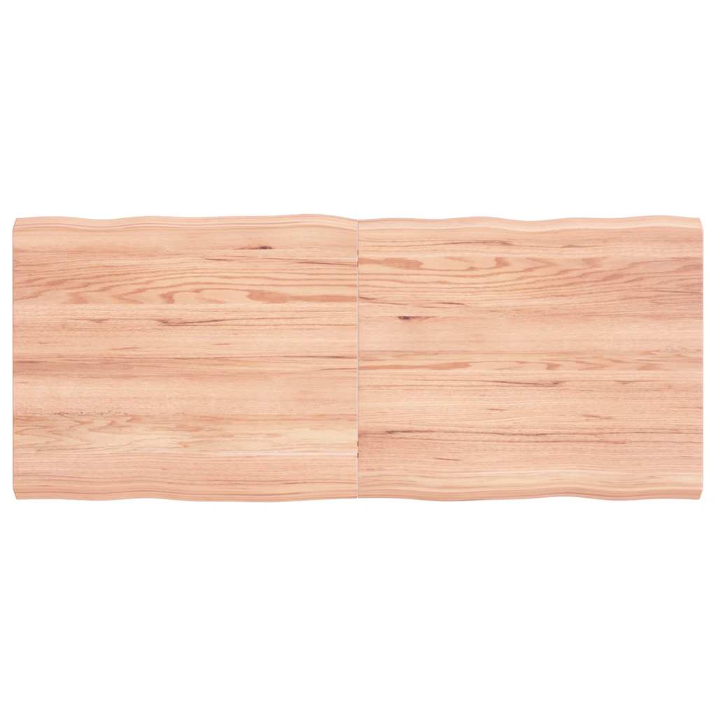 foto del prodotto piano tavolo marrone chiaro 120x50x 2 4 cm rovere non trattatocod mxl 95728