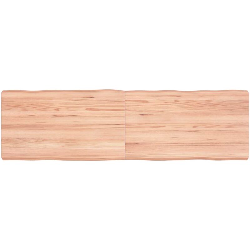 foto del prodotto piano tavolo marrone chiaro 140x40x 2 6 cm rovere non trattato vidaxl