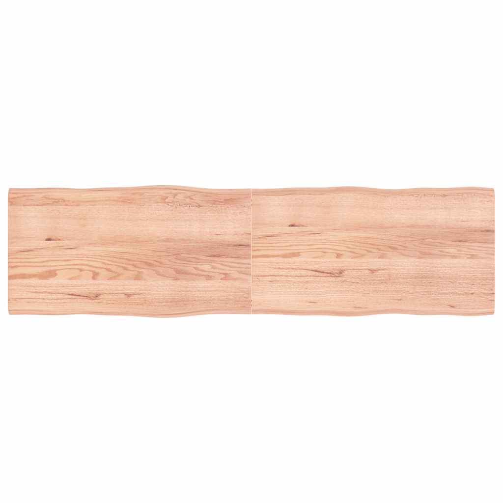 foto del prodotto piano tavolo marrone chiaro 220x60x 2 4 cm rovere non trattatocod mxl 78623