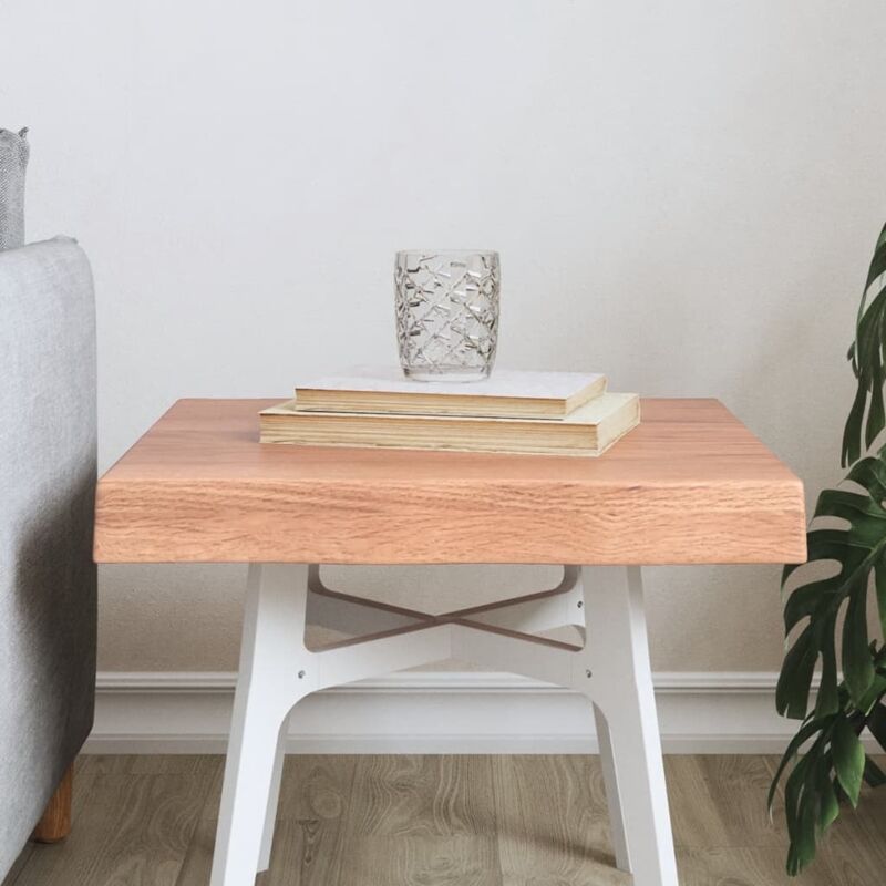 foto del prodotto piano tavolo marrone chiaro 40x40x 2 6 cm rovere non trattato vidaxl