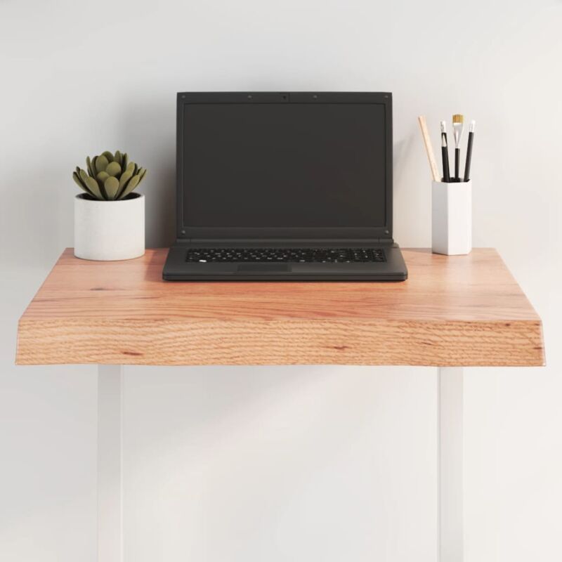 foto del prodotto piano tavolo marrone chiaro 60x40x 2 6 cm rovere non trattato vidaxl