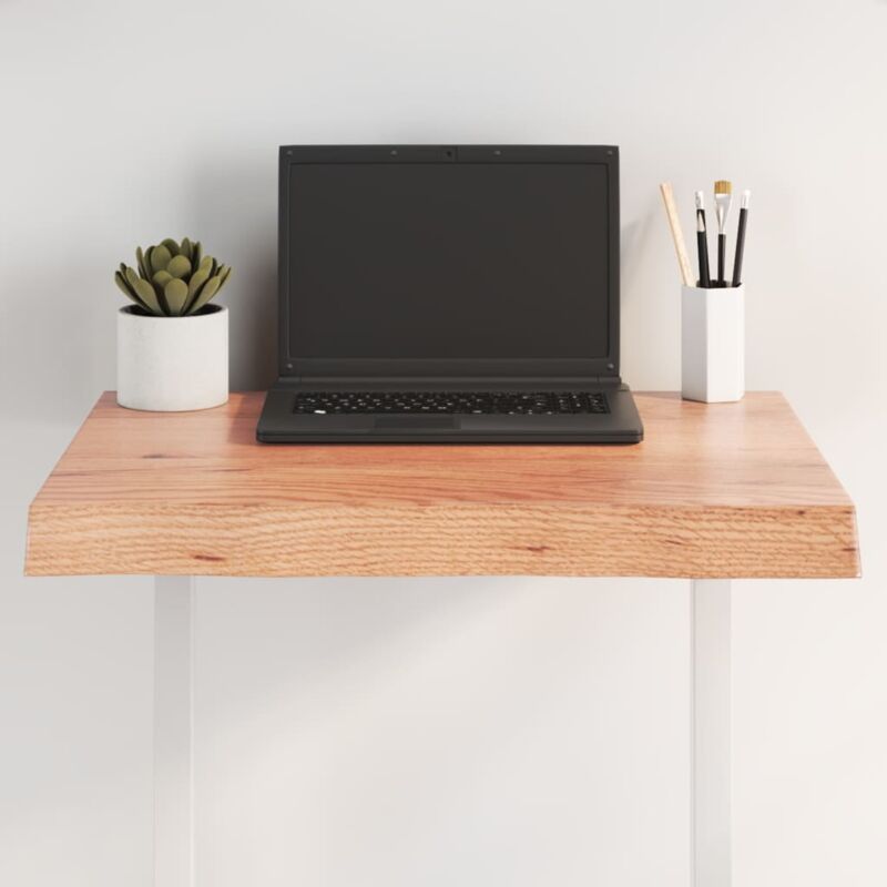 foto del prodotto piano tavolo marrone chiaro 60x50x 2 6 cm rovere non trattato vidaxl