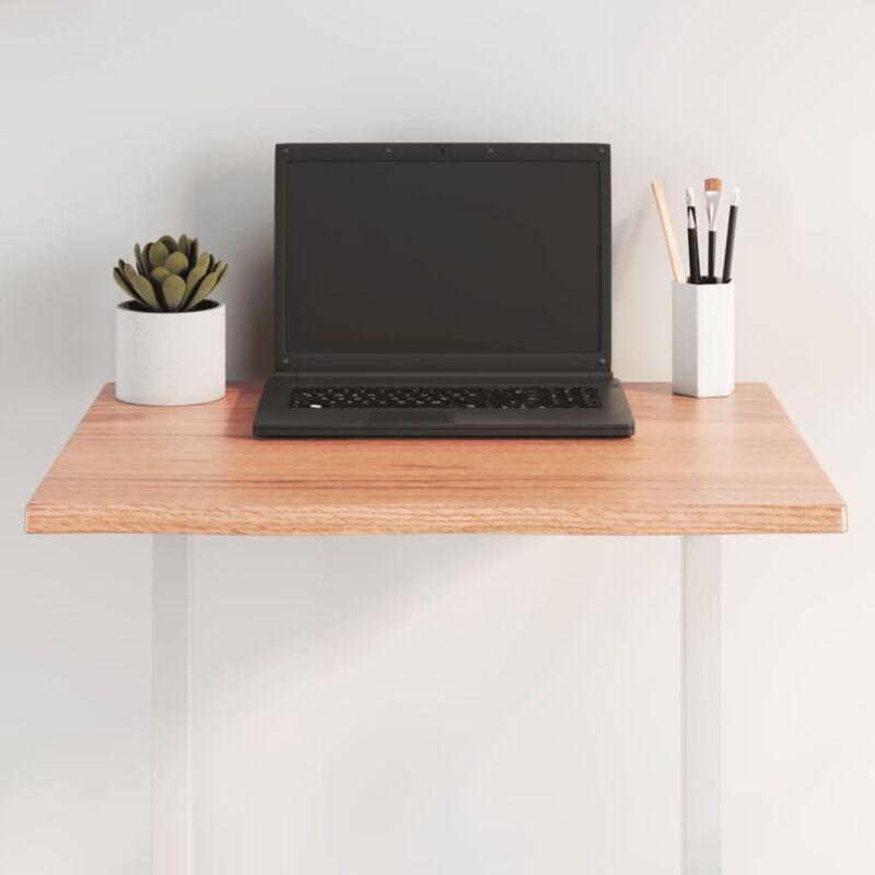 foto del prodotto piano tavolo marrone chiaro 60x60x2 cm in rovere non trattato vidaxl