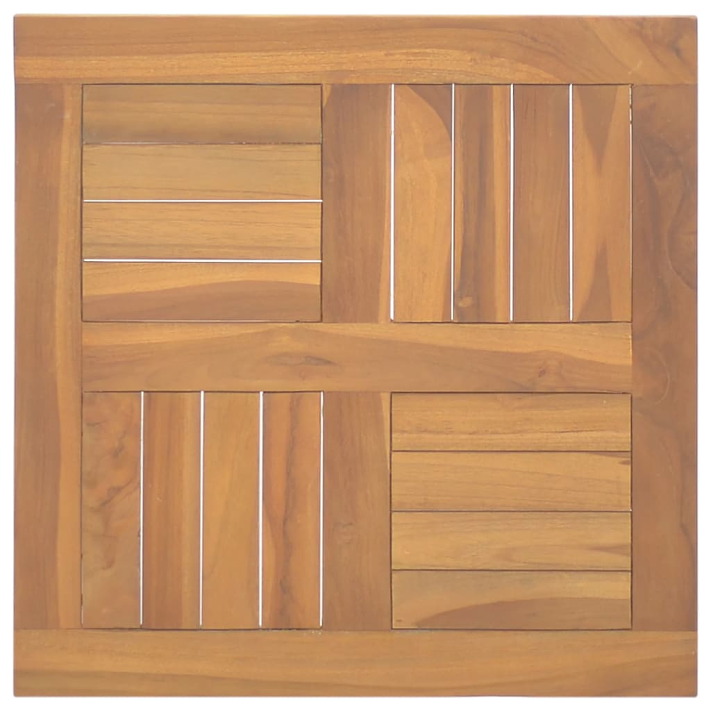 foto del prodotto piano tavolo quadrato 50x50x2,5 cm in legno massello di teak cod mxl 72007