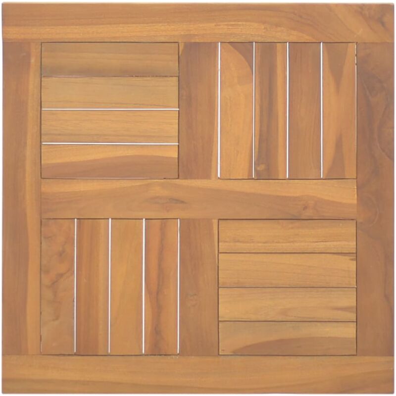 foto del prodotto piano tavolo quadrato 50x50x2,5 cm in legno massello di teak vidaxl