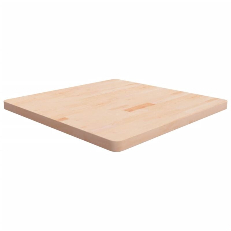 foto del prodotto piano tavolo quadrato 80x80x4 cm massello rovere non trattato vidaxl