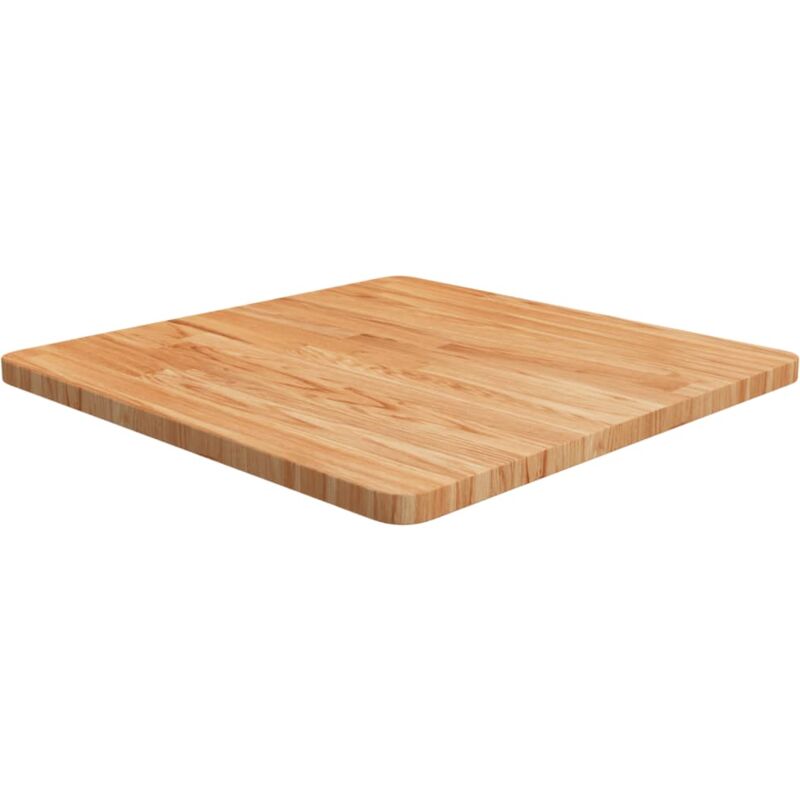 foto del prodotto piano tavolo quadrato marrone chiaro 60x60x2,5 rovere trattato vidaxl