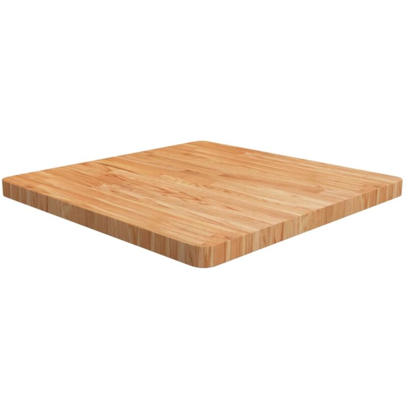 foto del prodotto piano tavolo quadrato marrone chiaro 70x70x4cm rovere trattato vidaxl
