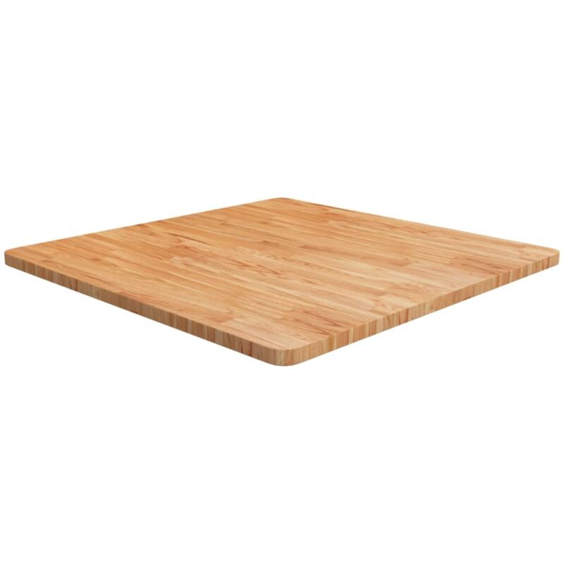 foto del prodotto piano tavolo quadrato marrone chiaro 80x80x2,5 rovere trattato vidaxl