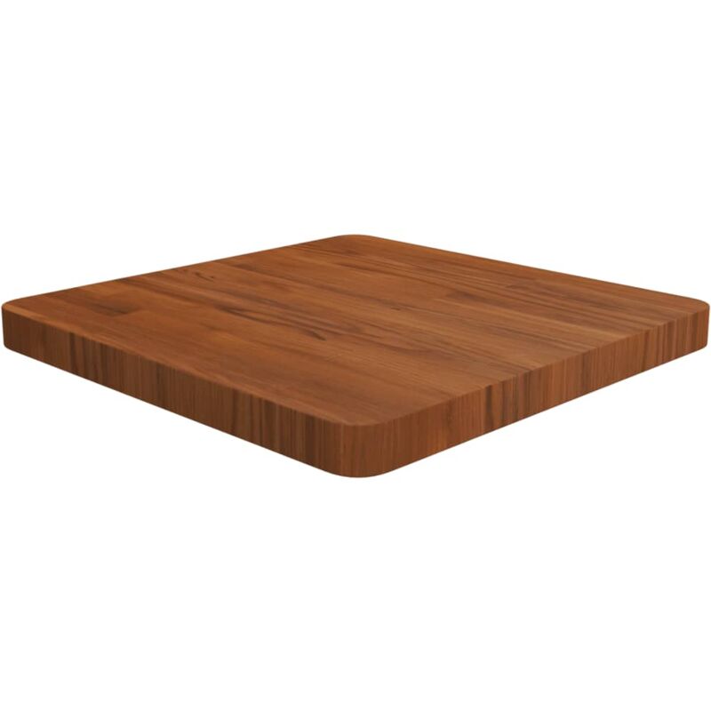 foto del prodotto piano tavolo quadrato marrone scuro 50x50x4cm rovere trattato - vidaxl