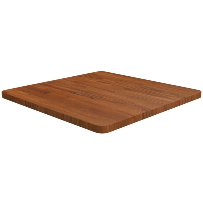 foto del prodotto piano tavolo quadrato marrone scuro 60x60x2,5cm rovere trattato vidaxl