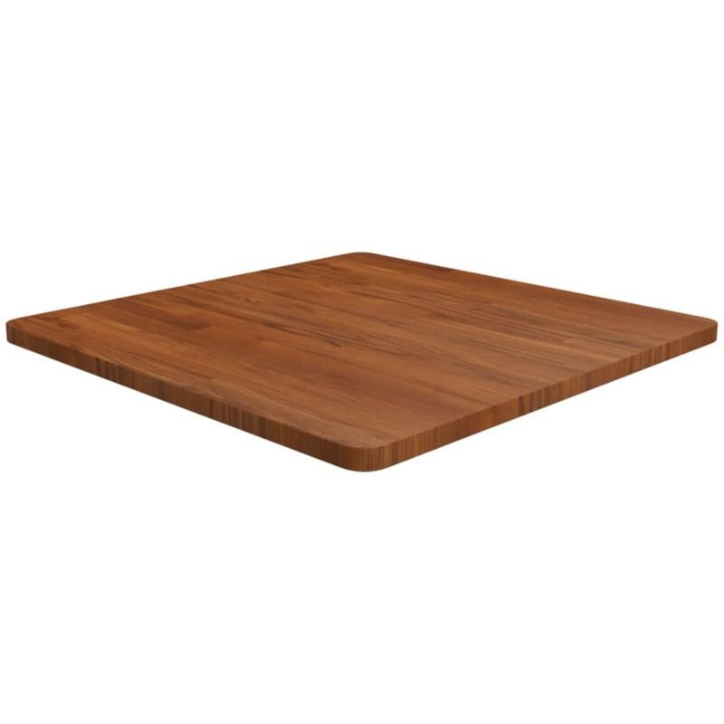 foto del prodotto piano tavolo quadrato marrone scuro 70x70x2,5cm rovere trattato vidaxl