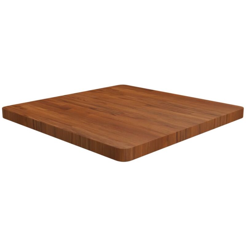 foto del prodotto piano tavolo quadrato marrone scuro 70x70x4cm rovere trattato vidaxl