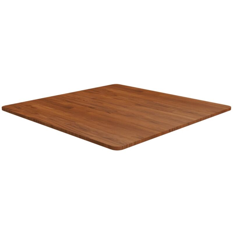 foto del prodotto piano tavolo quadrato marrone scuro 80x80x1,5cm rovere trattato vidaxl