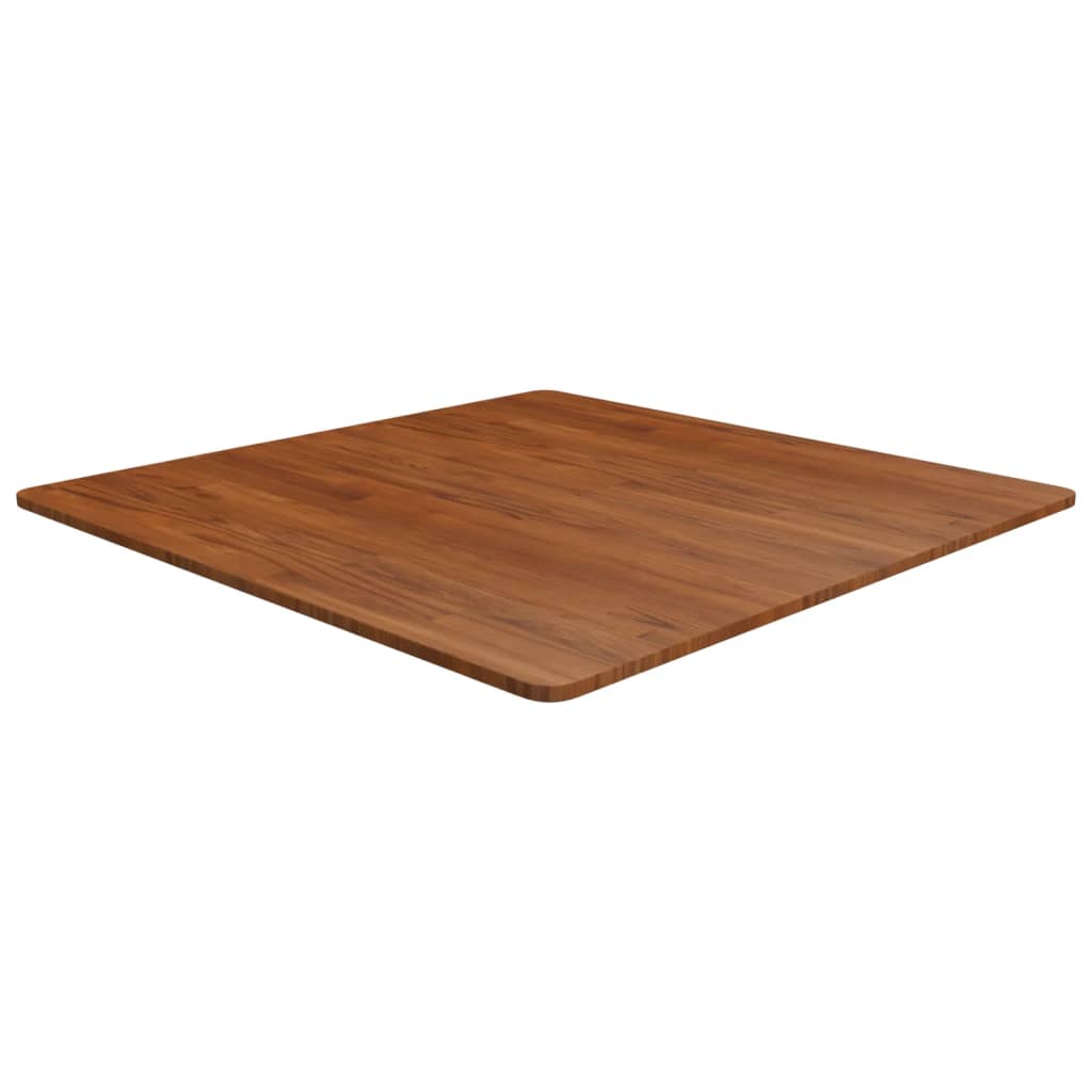 foto del prodotto piano tavolo quadrato marrone scuro 90x90x1,5cm rovere trattato cod mxl 60335