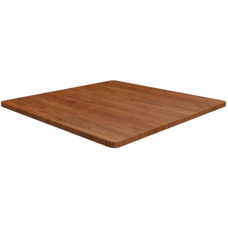 foto del prodotto piano tavolo quadrato marrone scuro 90x90x2,5cm rovere trattato vidaxl