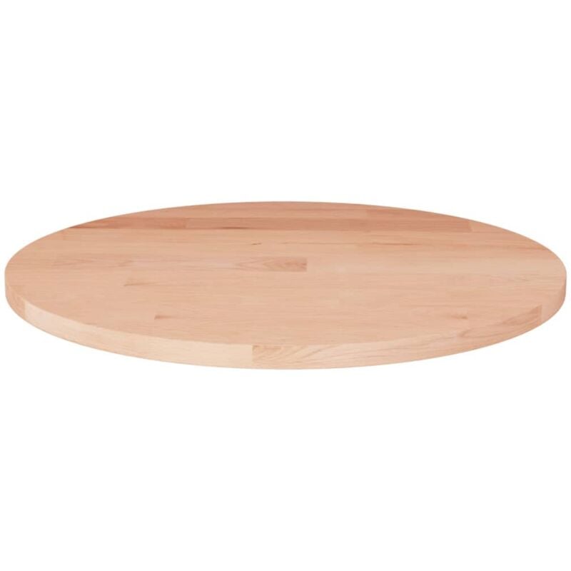 foto del prodotto piano tavolo rotondo 30x1,5 cm massello di rovere non trattato vidaxl