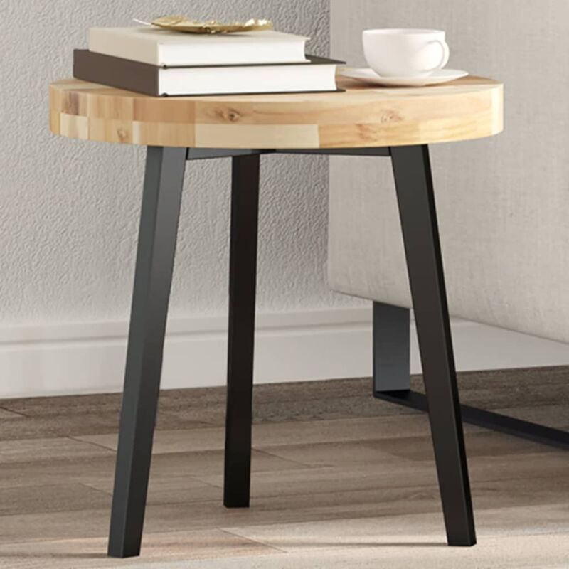 foto del prodotto piano tavolo rotondo 40x4 cm in legno massello di acacia vidaxl