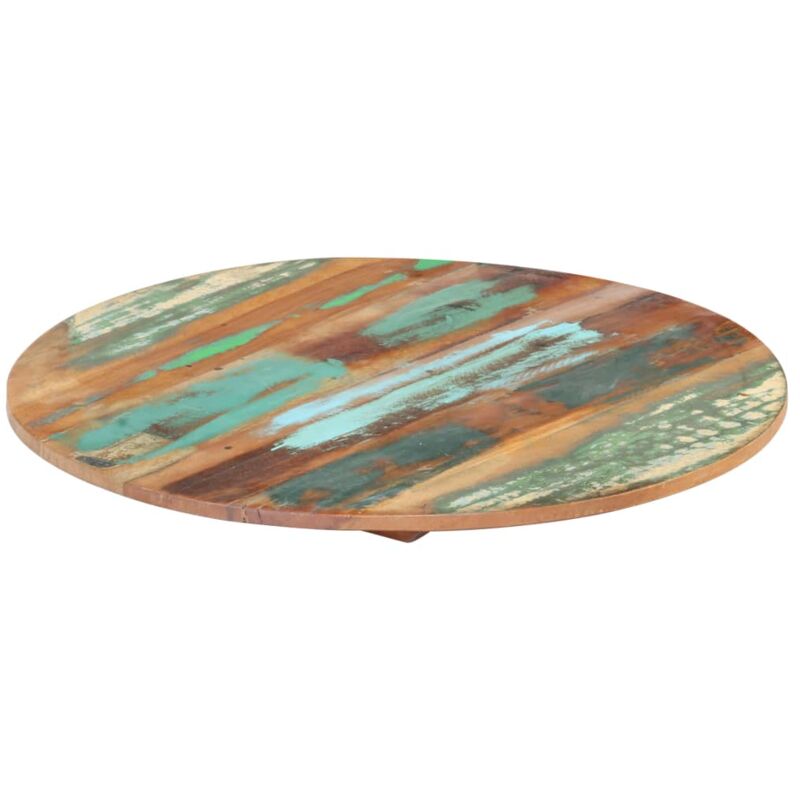foto del prodotto piano tavolo rotondo 50 cm 15 16 mm in legno di recupero vidaxl