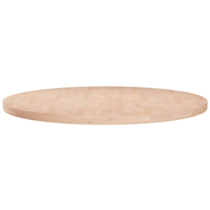 foto del prodotto piano tavolo rotondo 70x2,5 cm massello di rovere non trattato vidaxl