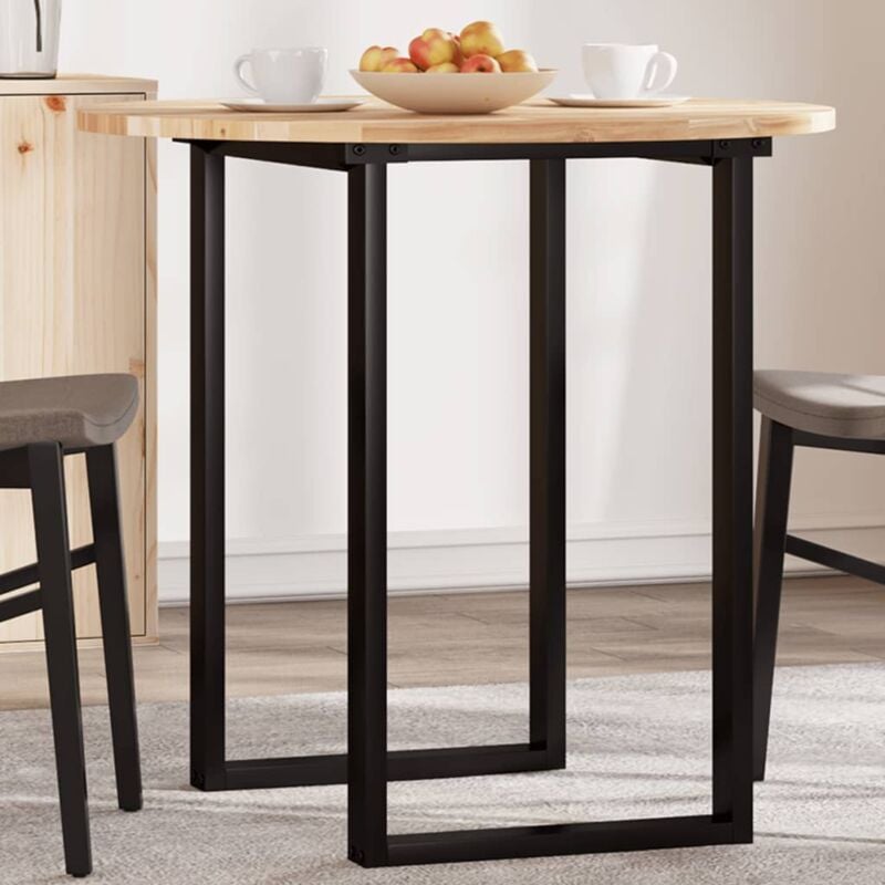 foto del prodotto piano tavolo rotondo 80x2 cm in legno massello di acacia vidaxl