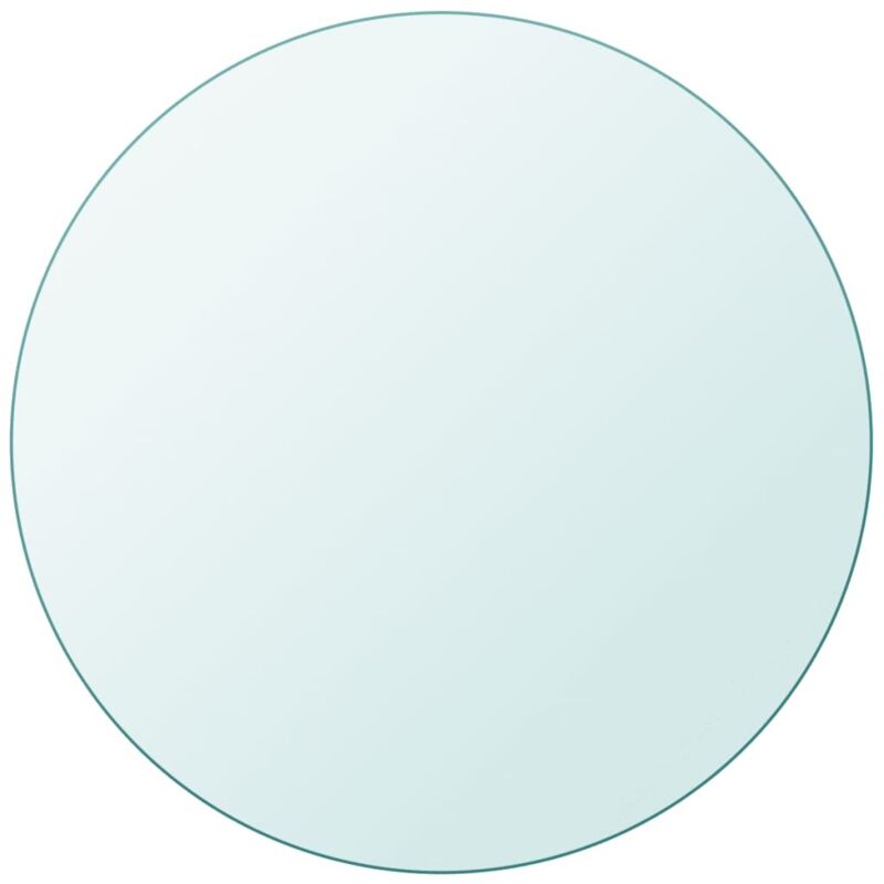 foto del prodotto piano tavolo rotondo in vetro temperato 600 mm - vidaxl