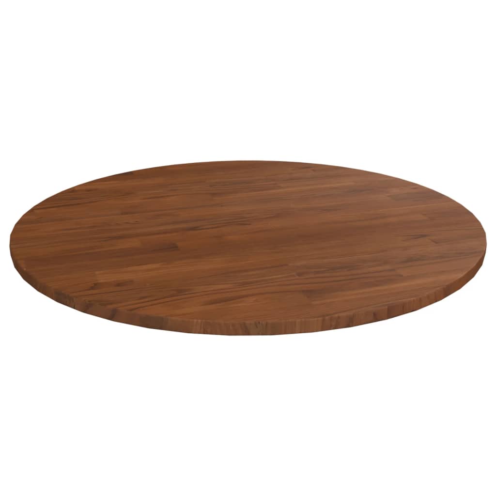 foto del prodotto piano tavolo rotondo marrone scuro 70x1,5 cm rovere trattato cod mxl 78234