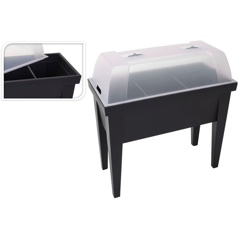 foto del prodotto piano tavolo serra colore nero 80x40x65cm