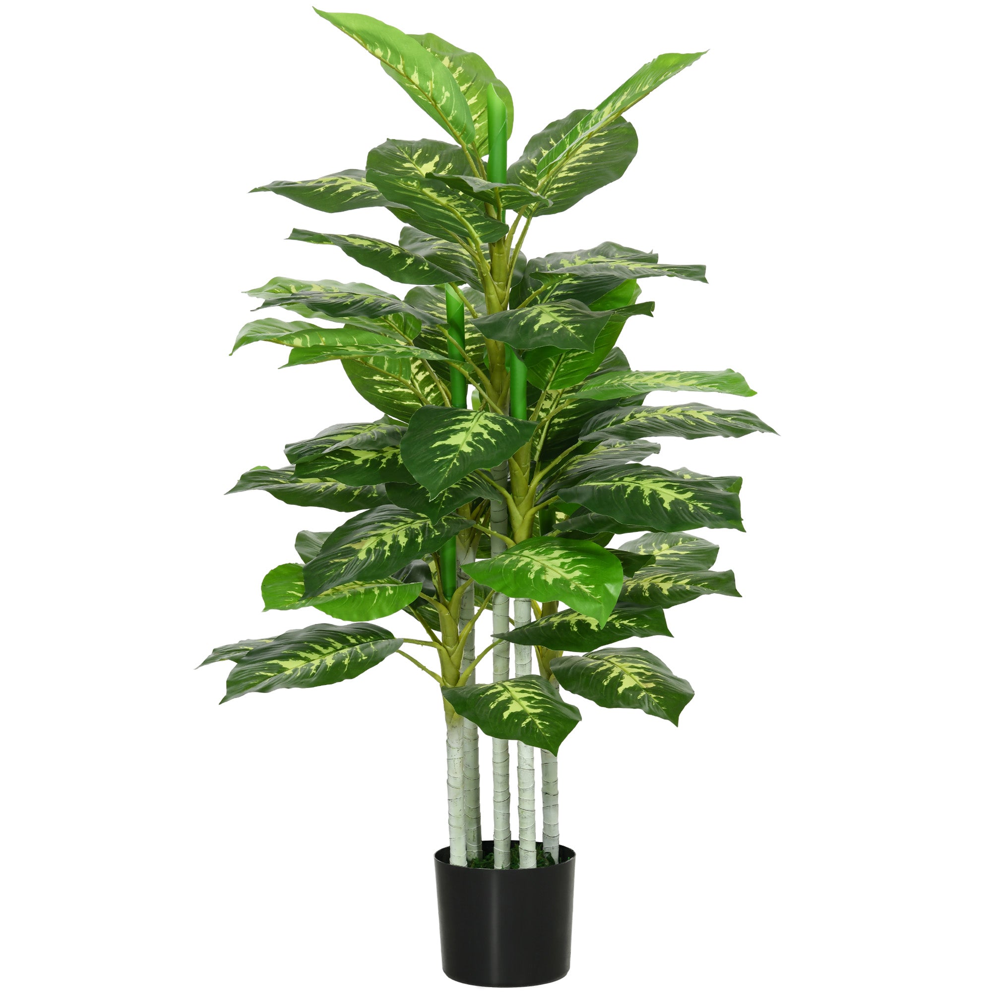 foto del prodotto pianta artificiale 120 h cm per interni ed esterni con vaso nero
