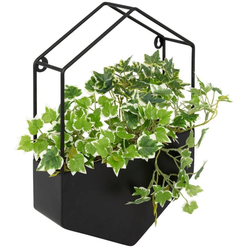foto del prodotto pianta artificiale appesa curt pot metallo nero h35cm atmosphera cr ateur d int rieur