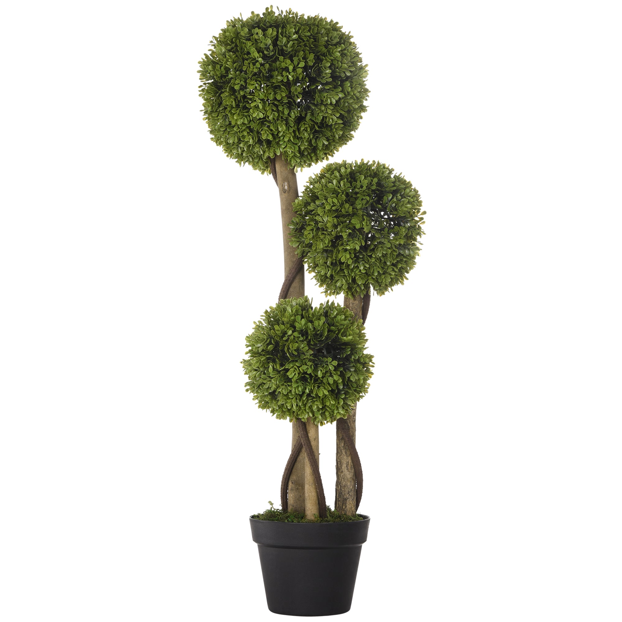 foto del prodotto pianta artificiale bosso h90 cm con vaso verde