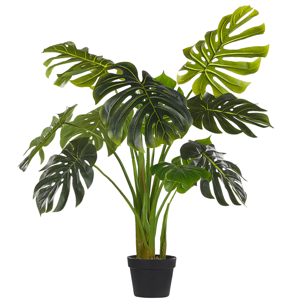 foto del prodotto pianta artificiale decorazione per interni pianta finta in materiale sintetico 113 cm monstera plant