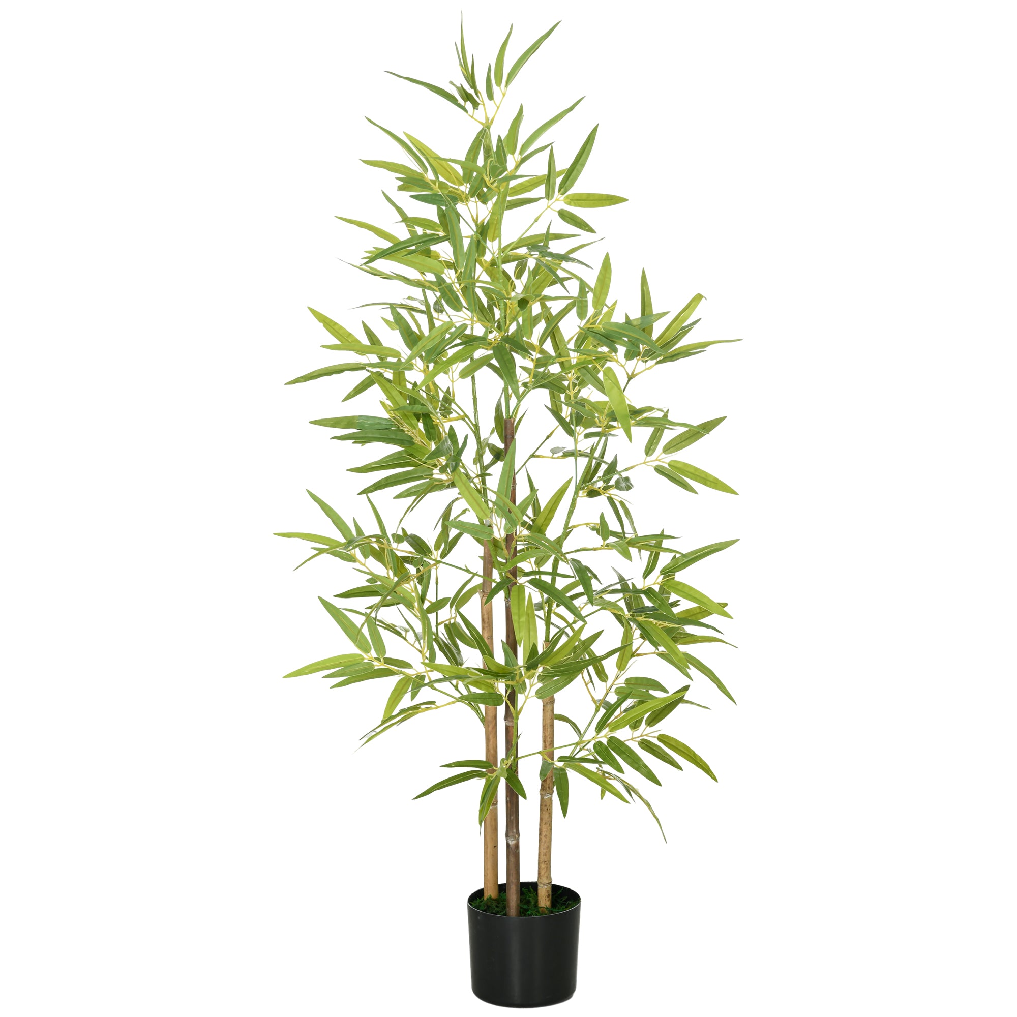foto del prodotto pianta artificiale di bamb da interno h120 cm con vaso verde
