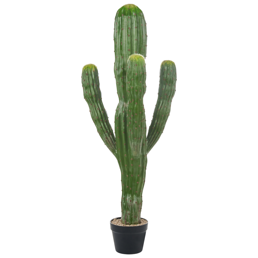 foto del prodotto pianta artificiale di cactus in vaso verde materiale sintetico 115 cm nero pot decorazione accessorio casa