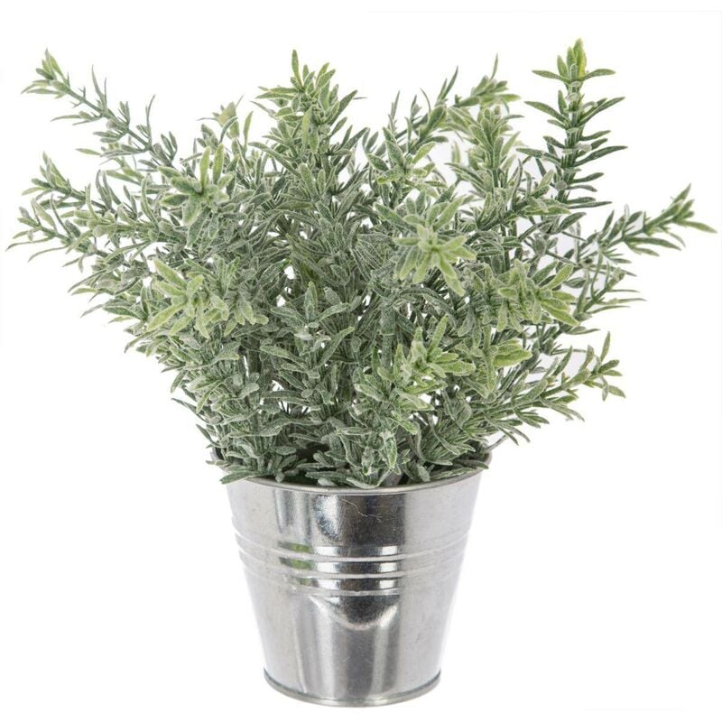 foto del prodotto pianta artificiale in vaso di metallo h25cm modello d atmosphera cr ateur d int rieur