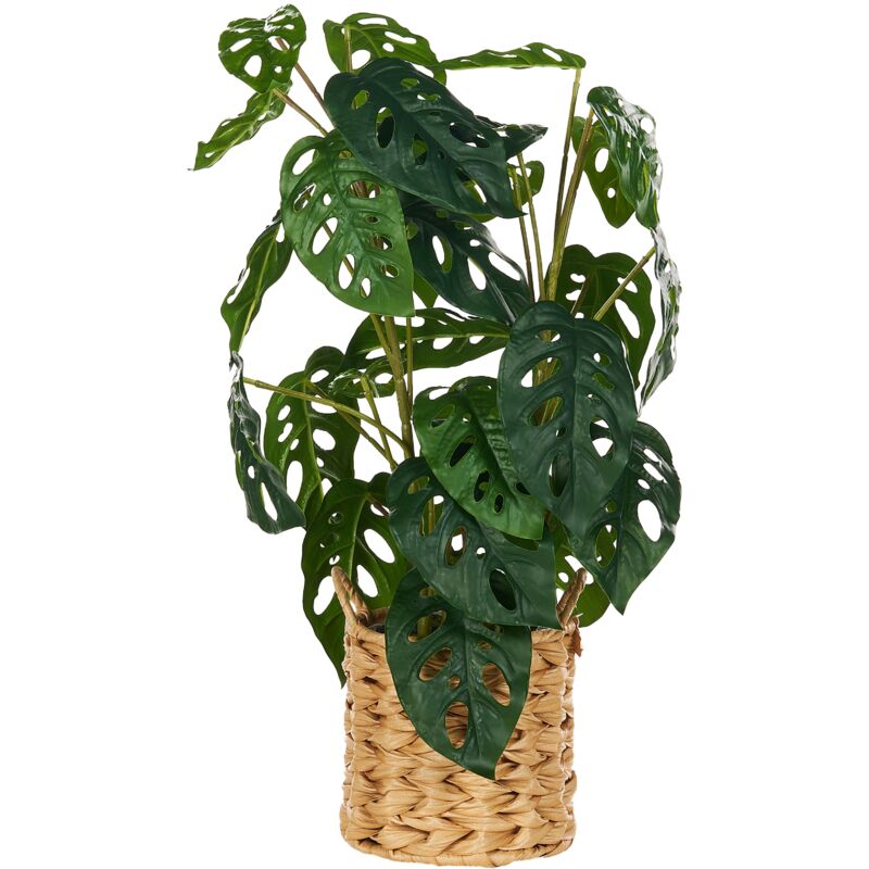 foto del prodotto pianta artificiale in vaso monstera pianta per uso interno decorazione in plastica 53 cm monstera adansonii