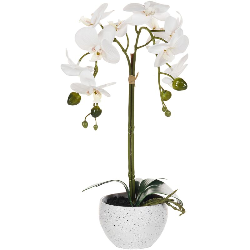 foto del prodotto pianta artificiale in vaso orchidea pianta per uso interno decorazione in plastica 42 cm orchid