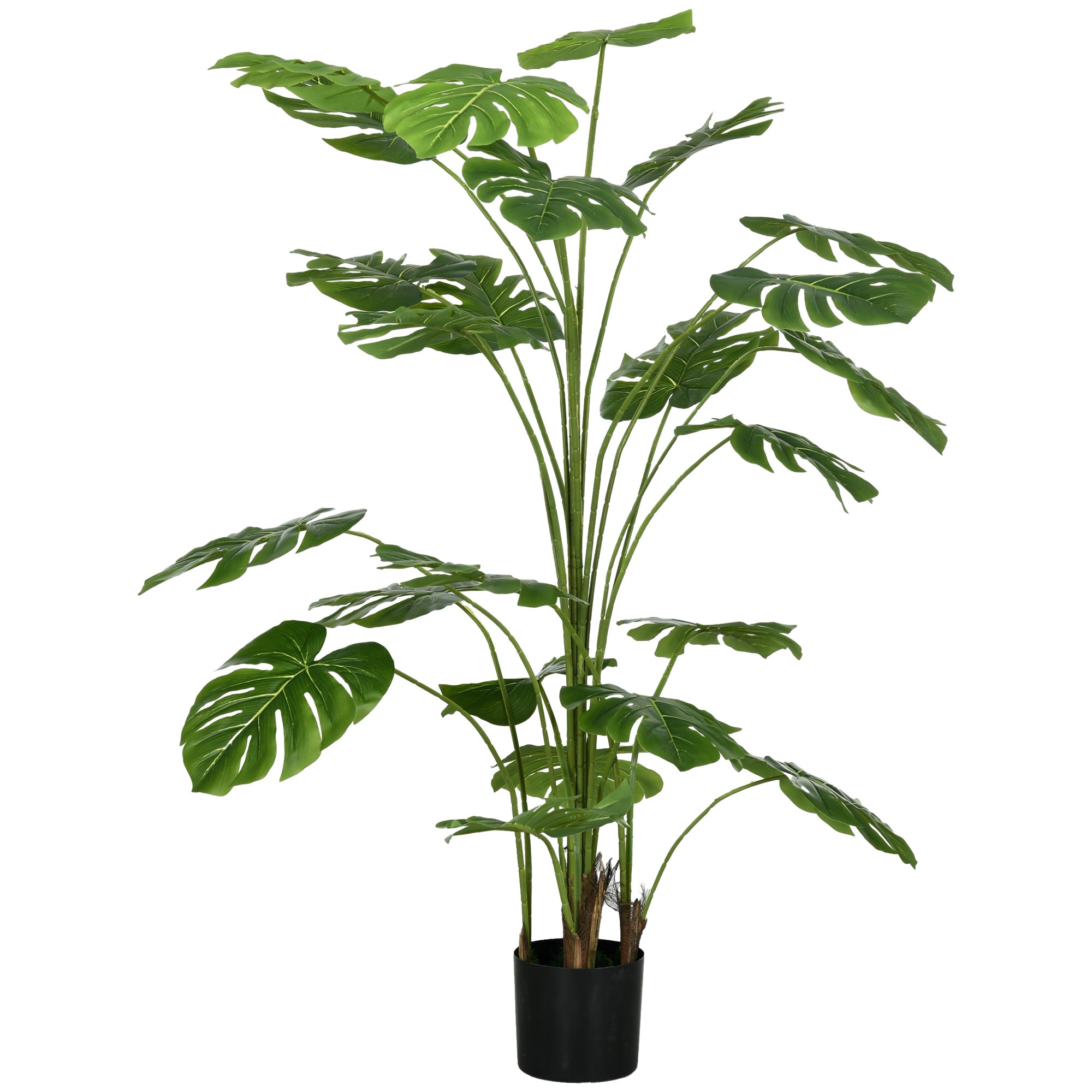 foto del prodotto pianta artificiale monstera da interno e esterno h180 cm con vaso verde