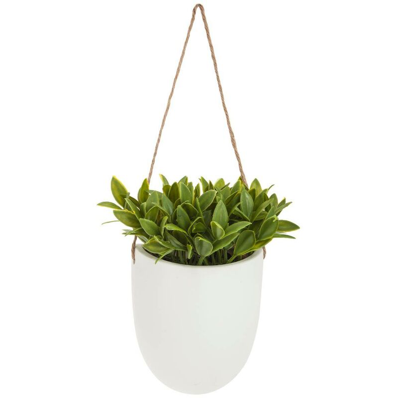 foto del prodotto pianta artificiale pensile in ceramica h20cm modello c atmosphera cr ateur d int rieur