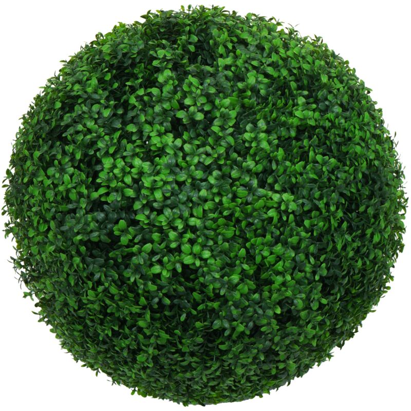 foto del prodotto pianta finta artificiale a cespuglio rotondo arte topiaria hhg 653 polietilene 55cm verde