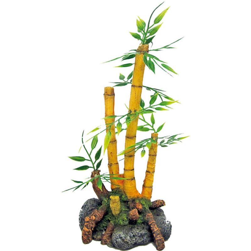 foto del prodotto pianta giapponese di bamboo 9x8x18,5 cm decorazione per acquari