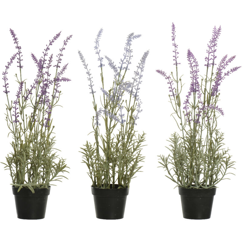 foto del prodotto pianta in plastica lavanda con vaso