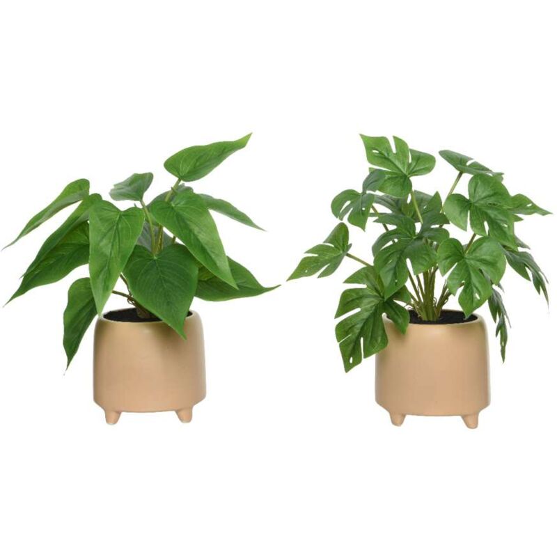 foto del prodotto pianta monstera artificiale h 28 cm